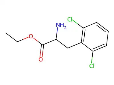 Ethyl 2-amino-3-(2,6-dichlorophenyl)propanoate structure