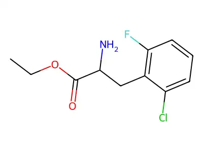 Ethyl 2-amino-3-(2-chloro-6-fluorophenyl)propanoate structure