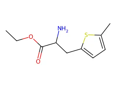Ethyl 2-amino-3-(5-methyl-2-thienyl)propanoate structure