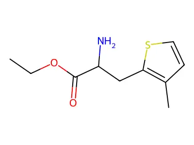 Ethyl 2-amino-3-(3-methyl-2-thienyl)propanoate structure