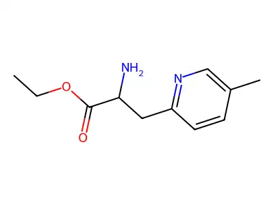 Ethyl 2-amino-3-(5-methylpyridin-2-yl)propanoate structure