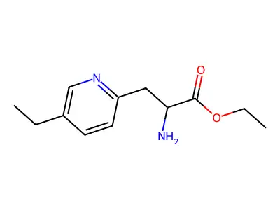 Ethyl 2-amino-3-(5-ethylpyridin-2-yl)propanoate structure