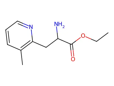 Ethyl 2-amino-3-(3-methylpyridin-2-yl)propanoate structure