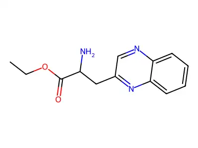 Ethyl 2-amino-3-quinoxalin-2-ylpropanoate structure