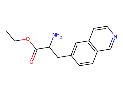 Ethyl 2-amino-3-isoquinolin-6-ylpropanoate structure