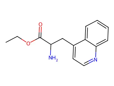 Ethyl 2-amino-3-(quinolin-4-YL)propanoate structure