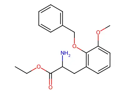 3-Methoxy-2-(phenylmethoxy)phenylalanine ethyl ester structure