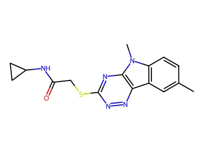 Acetamide,N-cyclopropyl-2-[ thio]- structure