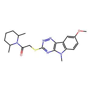 Piperidine,1-[[ thio]acetyl]-2,6-dimethyl- structure