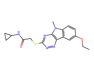 Acetamide,N-cyclopropyl-2-[ thio]- structure