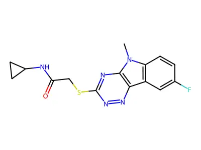 Acetamide,N-cyclopropyl-2-[ thio]- structure