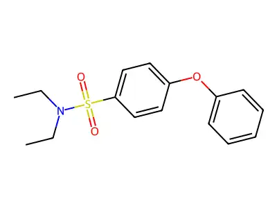 N,N-diethyl-4-phenoxybenzenesulfonamide structure