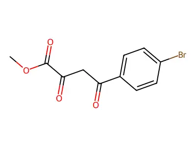 Methyl 4-(4-bromophenyl)-4-hydroxy-2-oxobut-3-enoate structure