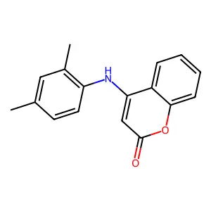 4-(2,4-Dimethylanilino)chromen-2-one structure