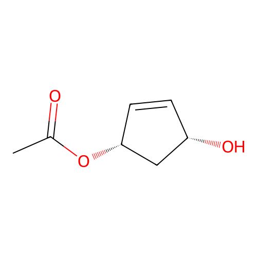 4-Cyclopentene-1,3-diol, 1-acetate, (1R,3S)-rel- structure