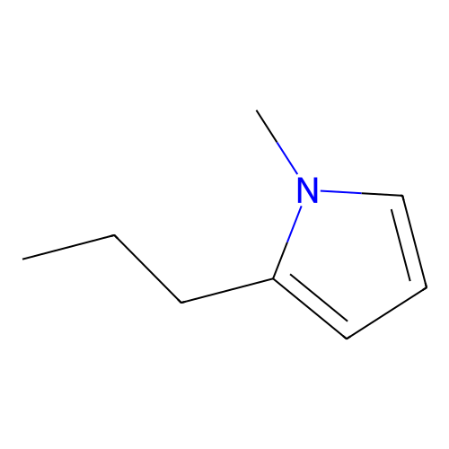 1H-Pyrrole, 1-methyl-2-propyl structure