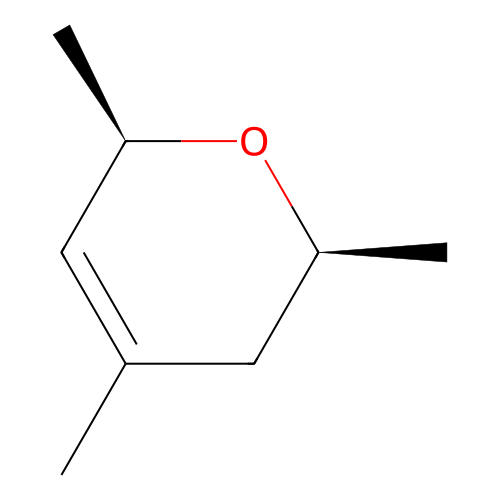 (2S,6R)-2,4,6-trimethyl-3,6-dihydro-2H-pyran structure