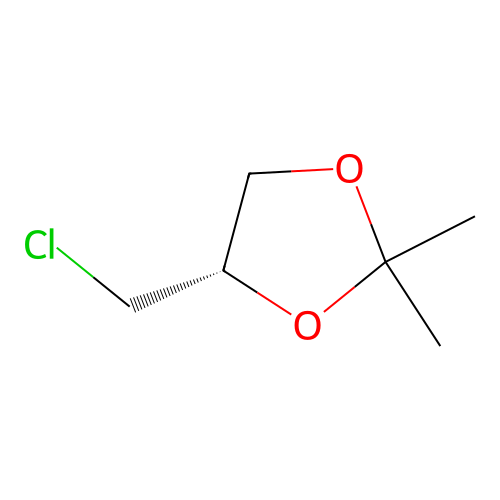 (4S)-4-(chloromethyl)-2,2-dimethyl-1,3-dioxolane structure