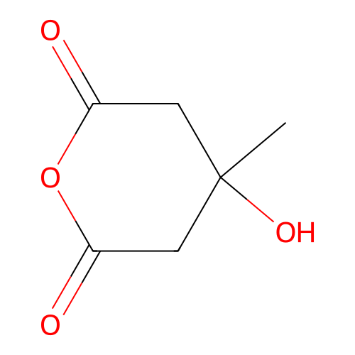 4-Hydroxy-4-methyloxane-2,6-dione structure