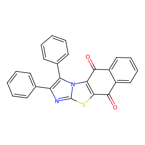 2,3-Diphenylimidazo[2,1-b]naphtho[2,3-d][1,3]thiazole-5,10-dione structure