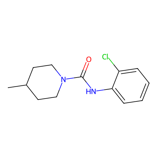 1-(2-Chlorophenylcarbamoyl)-4-methylpiperidine structure