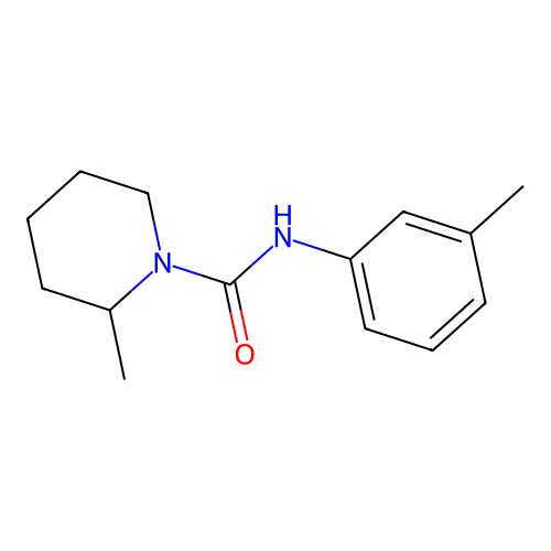 2-methyl-N-(3-methylphenyl)-1-piperidinecarboxamide structure