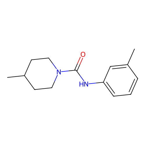 4-Methyl-1-(N-(M-tolyl)carbamoyl)piperidine structure