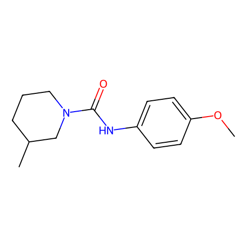 1-(N-(4-Methoxyphenyl)carbamoyl)-3-methylpiperidine structure