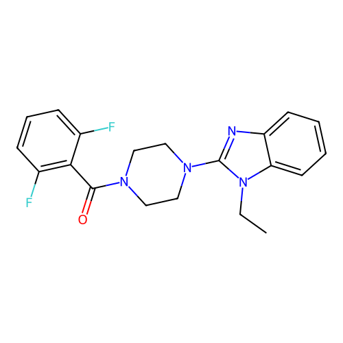 (2,6-Difluorophenyl)-[4-(1-ethylbenzimidazol-2-yl)piperazin-1-yl]methanone structure