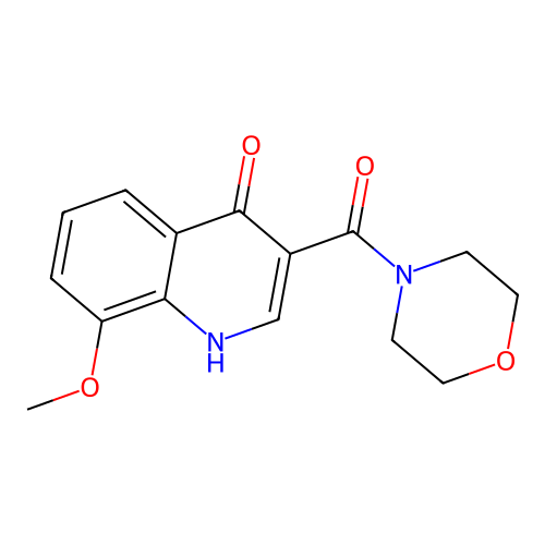 (4-Hydroxy-8-methoxyquinolin-3-yl)morpholin-4-ylmethanone structure