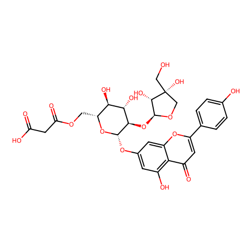 Malonylapiin structure