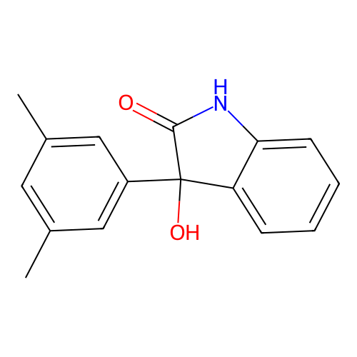 Indol-2-one, 3-(3,5-dimethylphenyl)-3-hydroxy-1,3-dihydro- structure