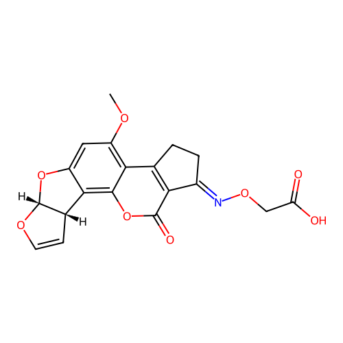 Aflatoxin B1-(O-carboxymethyl)oxime structure