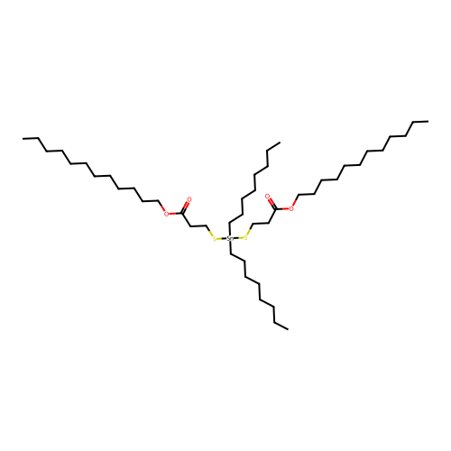 Dodecyl 5,5-dioctyl-9-oxo-10-oxa-4,6-dithia-5-stannadocosanoate structure