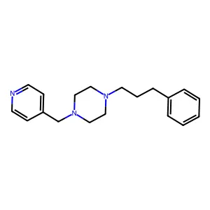 1-(3-Phenylpropyl)-4-(pyridin-4-ylmethyl)piperazine structure
