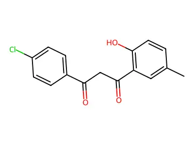 1-(4-Chlorophenyl)-3-(2-hydroxy-5-methylphenyl)propane-1,3-dione structure