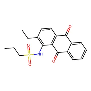 N-(2-Ethyl-9,10-dihydro-9,10-dioxo-1-anthracenyl)-1-propanesulfonamide structure