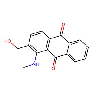 9,10-Anthracenedione, 2-(hydroxymethyl)-1-(methylamino)- structure