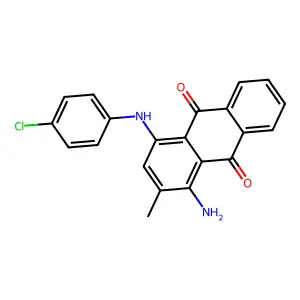 9,10-Anthracenedione, 1-amino-4-((4-chlorophenyl)amino)-2-methyl- structure