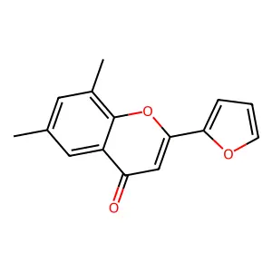 2-(2-furyl)-6,8-dimethyl-4H-chromen-4-one structure