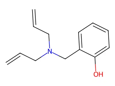 2-Diallylaminomethyl-phenol structure