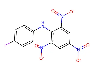 4'-Iodo-2,4,6-trinitrodiphenylamine structure