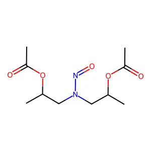 N-Nitrosobis(2-acetoxypropyl)amine structure