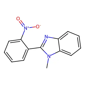 1-methyl-2-(2-nitrophenyl)-1H-benzimidazole structure