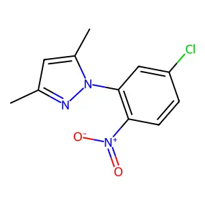 1-(5-Chloro-2-nitrophenyl)-3,5-dimethylpyrazole structure