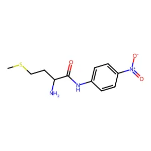 2-amino-4-methylsulfanyl-N-(4-nitrophenyl)butanamide structure