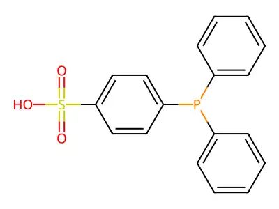 4-(Diphenylphosphino)benzenesulfonic acid structure