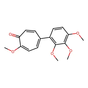 2-Methoxy-5-(2',3',4'-trimethoxyphenyl)tropone structure