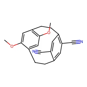 (2.2)-Paracyclophane, 2,5-dicyano-2',5'-dimethoxy- structure