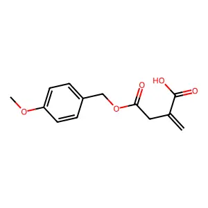4-((4-Methoxybenzyl)oxy)-2-methylene-4-oxobutanoic acid structure